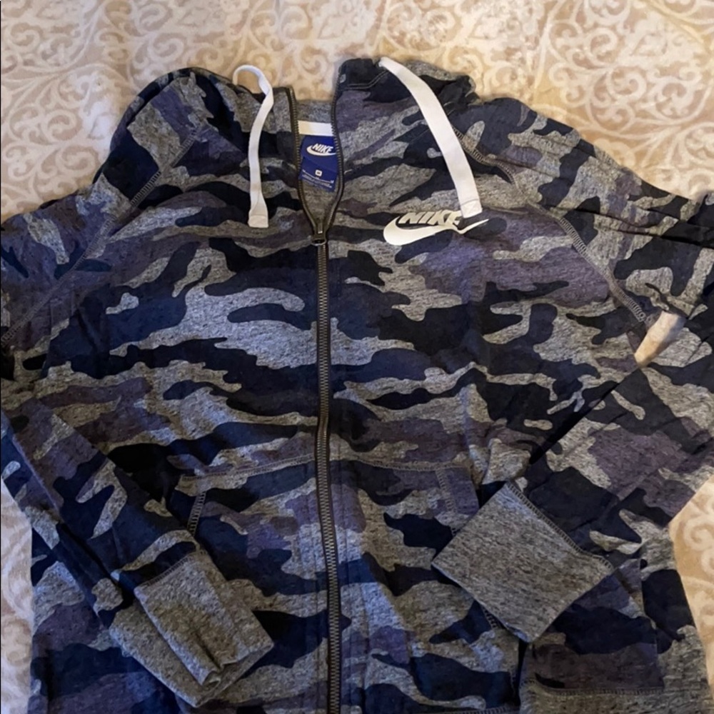 Nike blue camp hoodie